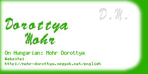 dorottya mohr business card